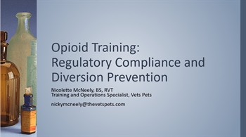 continuing education for veterinarians and opioids