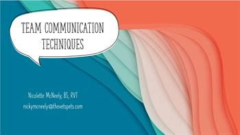 veterinarian continuing education team communication techniques