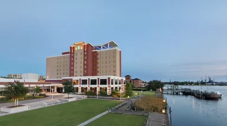 Embassy Suites is located next to the convention center